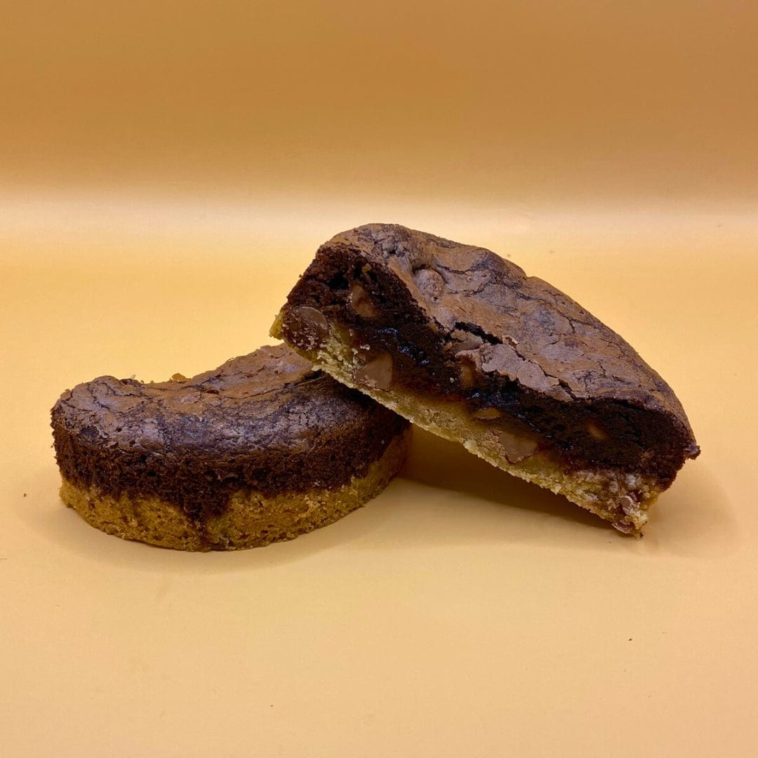 Funky Monkey Cookies Lamington Frookie - Brownie Top Cookie