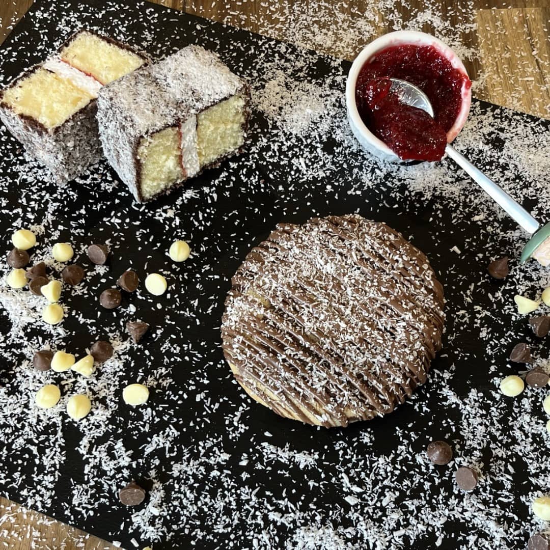 Funky Monkey Cookies Lamington Cookie